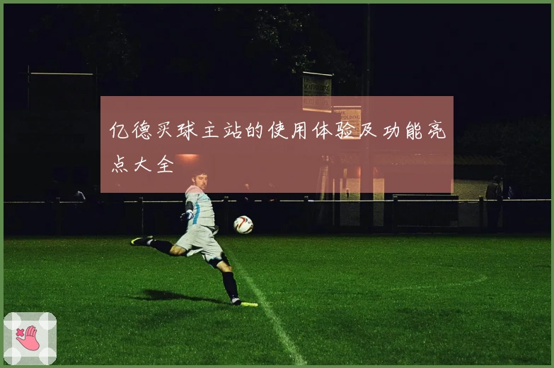 亿德买球主站的使用体验及功能亮点大全